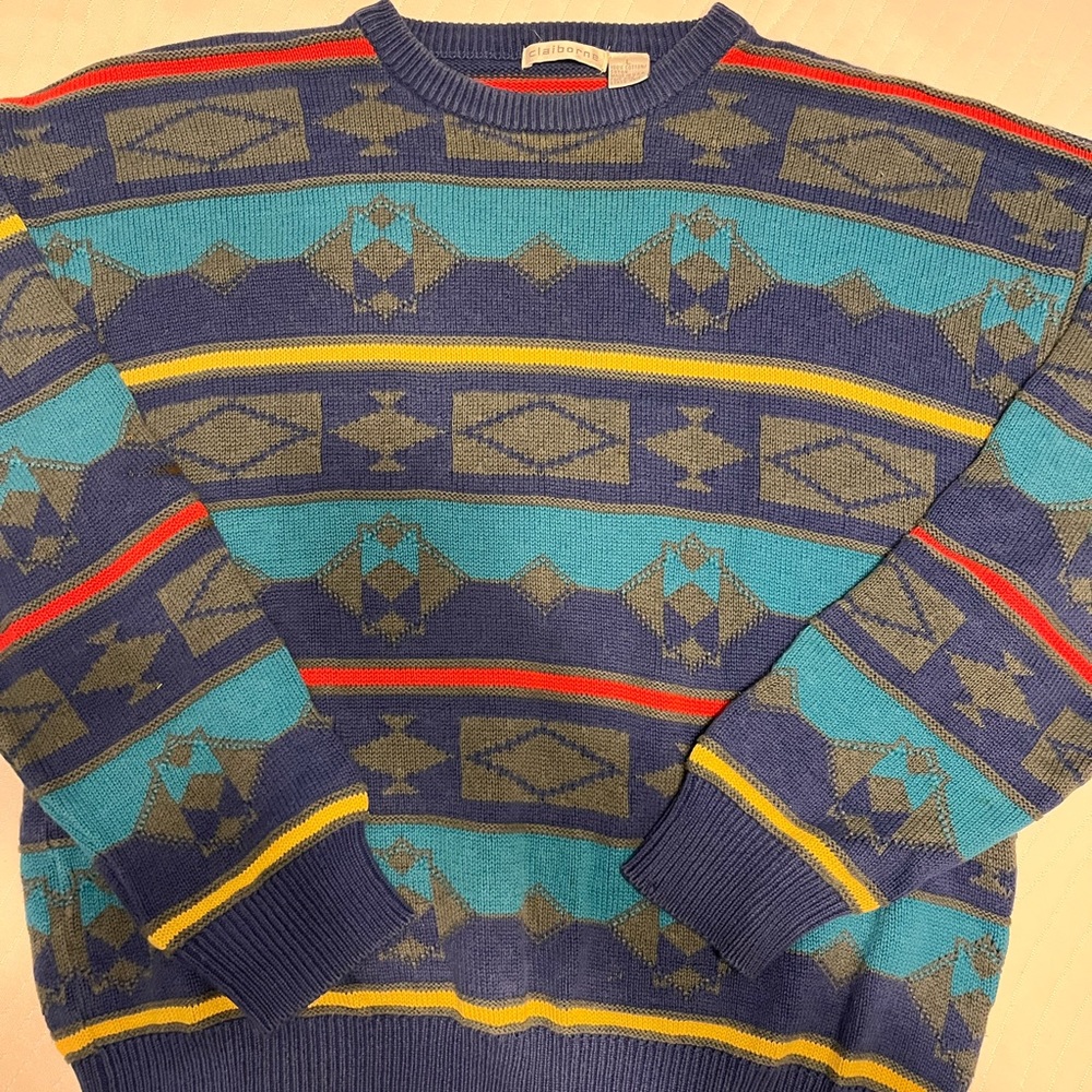 Well made Men’s cotton Claiborne pullover sweater